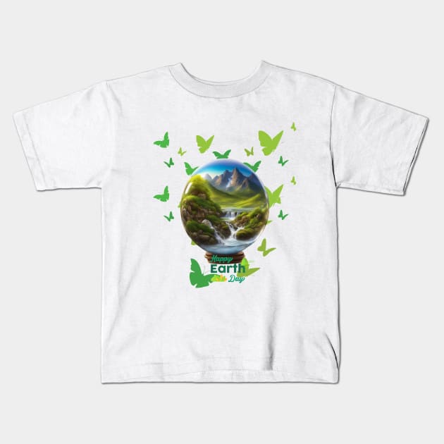 HAPPY EARTH DAY Kids T-Shirt by earngave